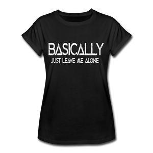 Basically - Frauen Oversize T-Shirt - Schwarz