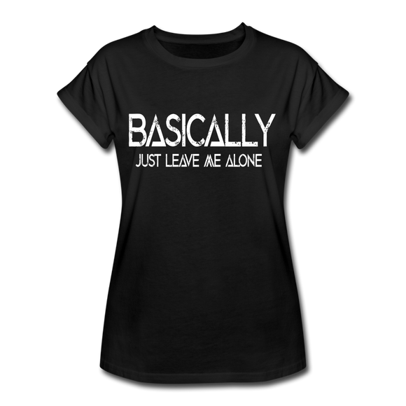 Basically - Frauen Oversize T-Shirt - Schwarz