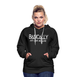 Basically - Frauen Premium Hoodie - Schwarz