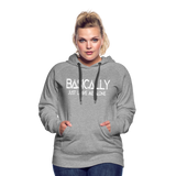 Basically - Frauen Premium Hoodie - Grau meliert