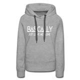 Basically - Frauen Premium Hoodie - Grau meliert