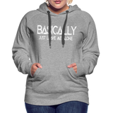 Basically - Frauen Premium Hoodie - Grau meliert