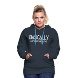 Basically - Frauen Premium Hoodie - Navy