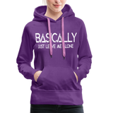 Basically - Frauen Premium Hoodie - Purple