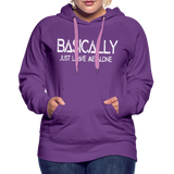 Basically - Frauen Premium Hoodie - Purple