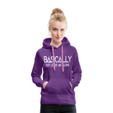 Basically - Frauen Premium Hoodie - Purple