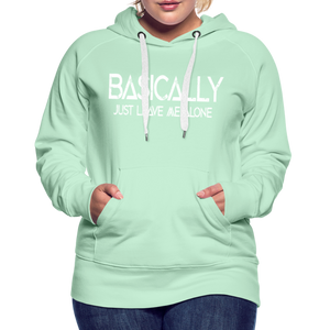 Basically - Frauen Premium Hoodie - helles Mintgrün