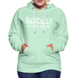 Basically - Frauen Premium Hoodie - helles Mintgrün