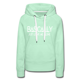 Basically - Frauen Premium Hoodie - helles Mintgrün