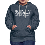 Basically - Frauen Premium Hoodie - Jeansblau