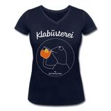 Frosch - Frauen Bio-T-Shirt mit V-Ausschnitt von Stanley & Stella - Navy