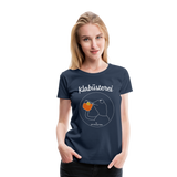 Frosch - Frauen Premium T-Shirt - Navy