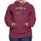 Frosch - Frauen Premium Hoodie - Bordeaux