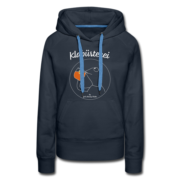 Frosch - Frauen Premium Hoodie - Navy