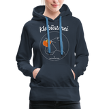 Frosch - Frauen Premium Hoodie - Navy