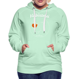 Frosch - Frauen Premium Hoodie - helles Mintgrün