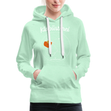 Frosch - Frauen Premium Hoodie - helles Mintgrün