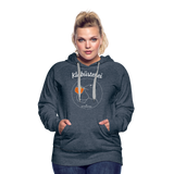 Frosch - Frauen Premium Hoodie - Jeansblau