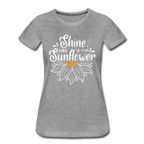 Sunflower - Frauen Premium T-Shirt - Grau meliert