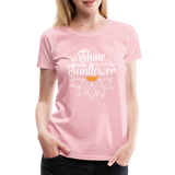 Sunflower - Frauen Premium T-Shirt - Hellrosa