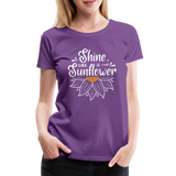 Sunflower - Frauen Premium T-Shirt - Lila