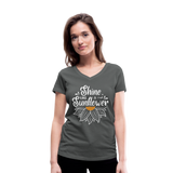 Sunflower - Frauen Bio-T-Shirt mit V-Ausschnitt von Stanley & Stella - Anthrazit