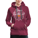 Sunflower - Frauen Premium Hoodie - Bordeaux