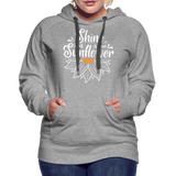 Sunflower - Frauen Premium Hoodie - Grau meliert