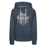 Sunflower - Frauen Premium Hoodie - Jeansblau