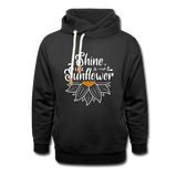 Sunflower - Frauen Schalkragen Hoodie - Schwarz