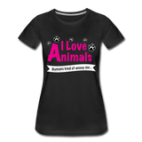 Animals - Frauen Premium T-Shirt - Schwarz