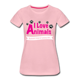 Animals - Frauen Premium T-Shirt - Hellrosa