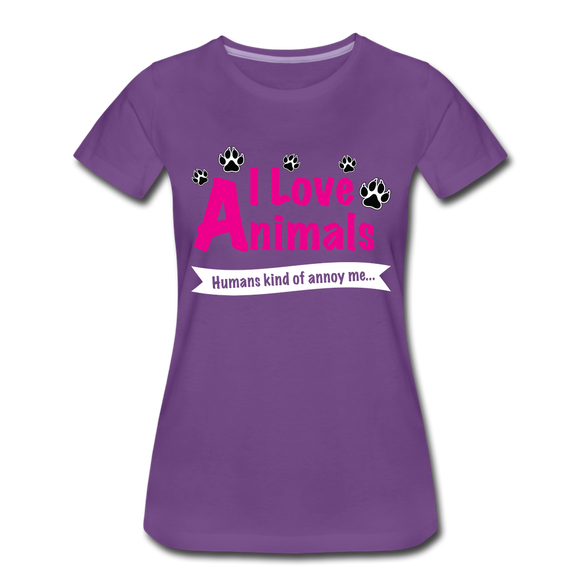 Animals - Frauen Premium T-Shirt - Lila