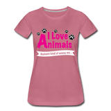 Animals - Frauen Premium T-Shirt - Malve