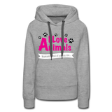 Animals - Frauen Premium Hoodie - Grau meliert