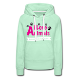 Animals - Frauen Premium Hoodie - helles Mintgrün