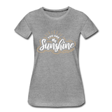 Sunshine - Frauen Premium T-Shirt - Grau meliert