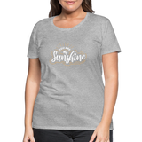 Sunshine - Frauen Premium T-Shirt - Grau meliert