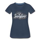 Sunshine - Frauen Premium T-Shirt - Navy