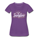 Sunshine - Frauen Premium T-Shirt - Lila