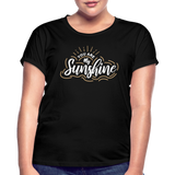 Sunshine - Frauen Oversize T-Shirt - Schwarz