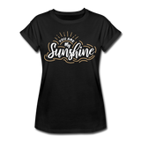 Sunshine - Frauen Oversize T-Shirt - Schwarz