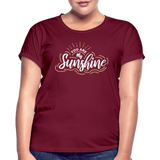 Sunshine - Frauen Oversize T-Shirt - Bordeaux