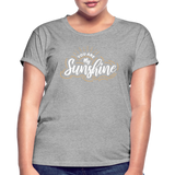 Sunshine - Frauen Oversize T-Shirt - Grau meliert