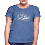 Sunshine - Frauen Oversize T-Shirt - Denim meliert