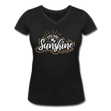 Sunshine - Frauen Bio-T-Shirt mit V-Ausschnitt von Stanley & Stella - Schwarz