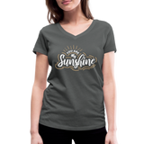 Sunshine - Frauen Bio-T-Shirt mit V-Ausschnitt von Stanley & Stella - Anthrazit