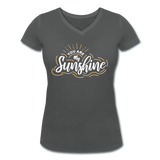 Sunshine - Frauen Bio-T-Shirt mit V-Ausschnitt von Stanley & Stella - Anthrazit