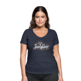 Sunshine - Frauen Bio-T-Shirt mit V-Ausschnitt von Stanley & Stella - Navy