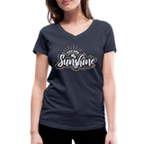 Sunshine - Frauen Bio-T-Shirt mit V-Ausschnitt von Stanley & Stella - Navy